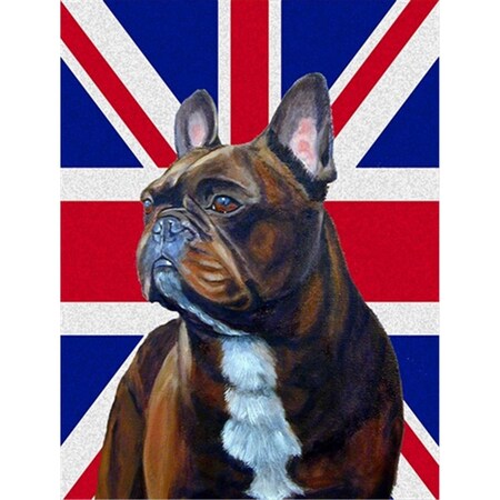 Patioplus French Bulldog With English Union Jack British Flag Flag Garden Size PA253404